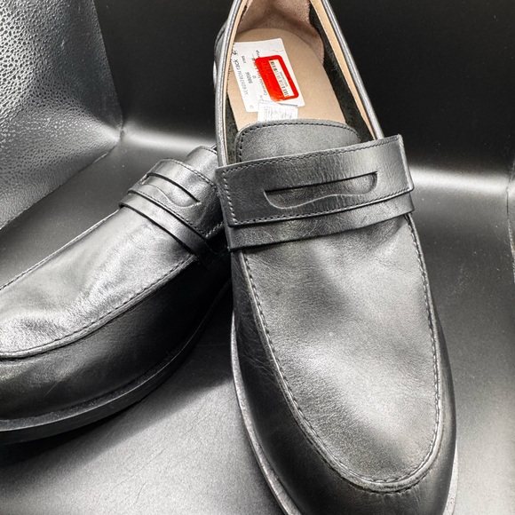 All Saints Black Leather Slip-On Loafers main image 4